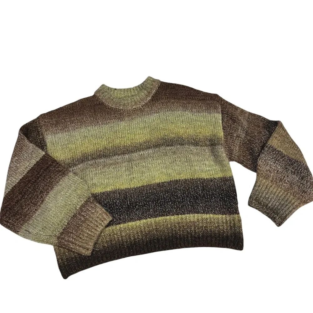 H&M Divided Brown and Green Knit Sweater - Picture 1 of 6